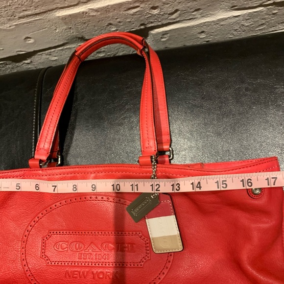 Special Anniversary Leather Coach Tote Bag - Picture 13 of 16